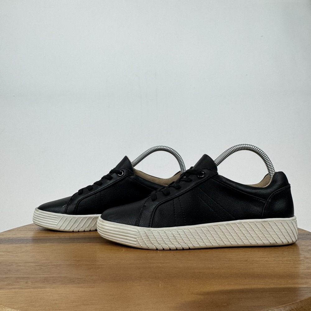 Womens Soul Naturalizer Neela Black Faux Leather Comfort Casual Sneaker Size 6.5 - Picture 2 of 9